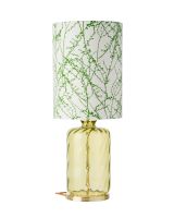 Ebb & Flow Pillar Lampefod - Oliven Dimples m/ SH101053 lampeskærm