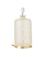 Ebb & Flow Pillar Lampefod - Alabaster Dimples - Guld base