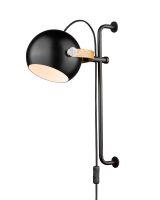 Halo Design DC Væglampe - Sort - Ø18 - Long