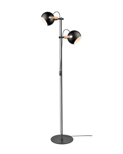 Halo Design DC Gulvlampe - 2 hoveder - Sort - Ø18 Halo Design DC Gulvlampe - 2 hoveder - Sort - Ø18