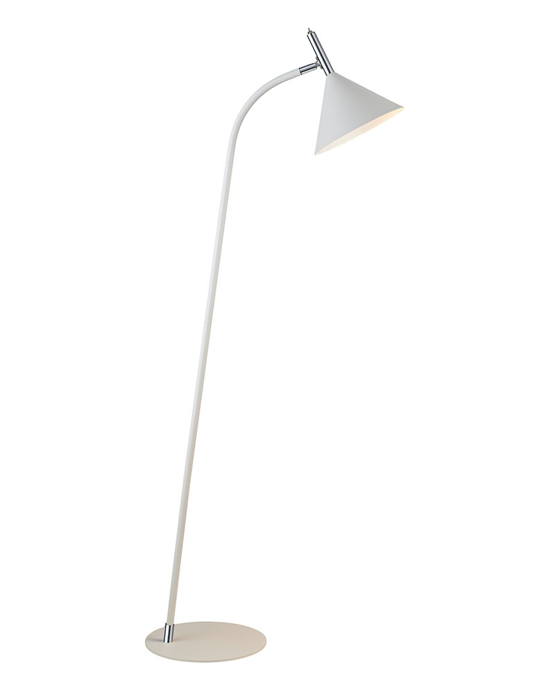 Design Nysø Gulvlampe - Hvid/Krom