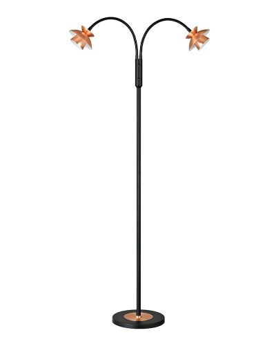 Halo Design Dallas Glas Duo Gulvlampe - Kobber Halo Design Dallas Glas Duo Gulvlampe - Kobber