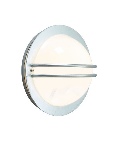 Norlys Bremen Væglampe - Galvaniseret, Opal Norlys Bremen Væglampe - Galvaniseret, Opal