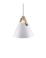 Nordlux Strap 16 - Hvid m/ brun rem Nordlux Strap 16 - Hvid m/ brun rem