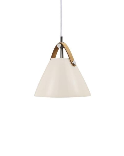 Nordlux Strap 16 - Opal m/ brun rem Nordlux Strap 16 - Opal m/ brun rem