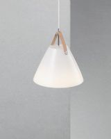 Nordlux Strap 27 - Opal m/ brun rem Nordlux Strap 27 - Opal m/ brun rem