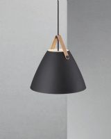 Nordlux Strap 36 - Sort m/ brun rem Nordlux Strap 36 - Sort m/ brun rem