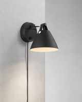 Nordlux Strap 15 - Sort m/ sort rem Nordlux Strap 15 - Sort m/ sort rem