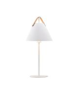 Nordlux Strap Bordlampe - Hvid m/ brun rem