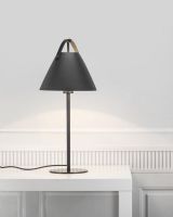 Nordlux Strap Bordlampe - Sort m/ sort rem Nordlux Strap Bordlampe - Sort m/ sort rem