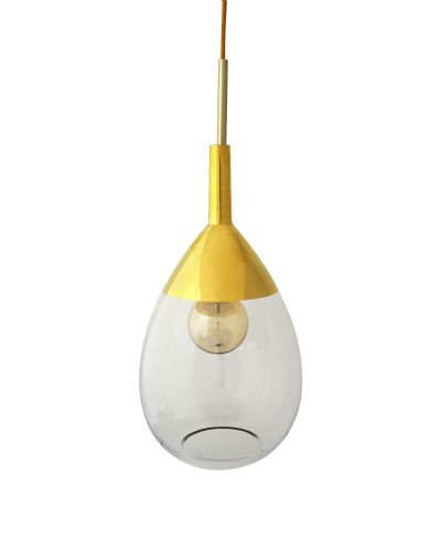 Ebb & Flow Lute, 22cm Klar/Guld Ebb & Flow Lute, 22cm Klar/Guld