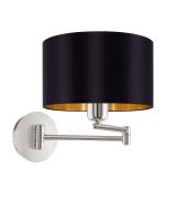 Eglo Maserlo Væglampe Sort/Guld Eglo Maserlo Væglampe Sort/Guld