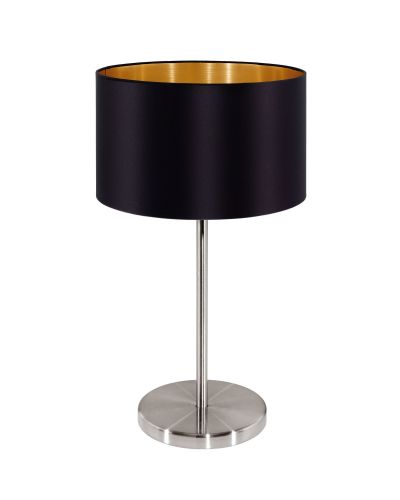 Eglo Maserlo Bordlampe Ø23 - Sort/Guld Eglo Maserlo Bordlampe Ø23 - Sort/Guld