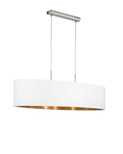 Eglo Pasteri Pendel 100cm - Hvid/kobber Eglo Pasteri Pendel 100cm - Hvid/kobber