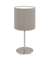 Eglo Pasteri Bordlampe 27cm  - Taupe Eglo Pasteri Bordlampe 27cm  - Taupe